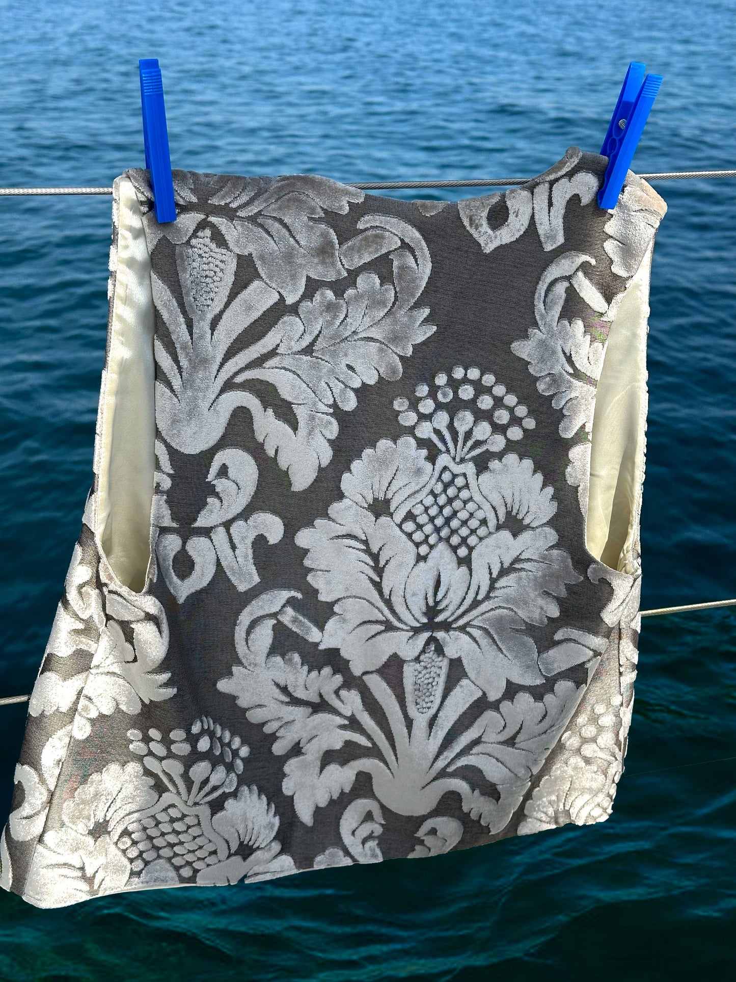 Gilet in Velluto Broccato